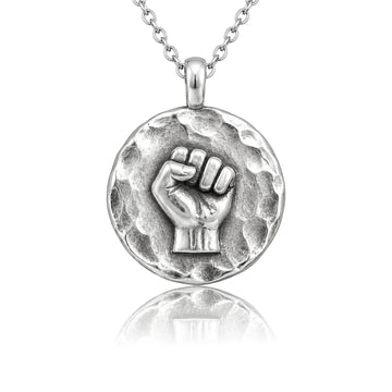 Malcolm X "Fist" Medallion Necklace