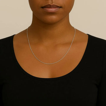 Sterling Silver Necklace Chain Adjustable