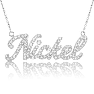 Nickel Pavé Necklace