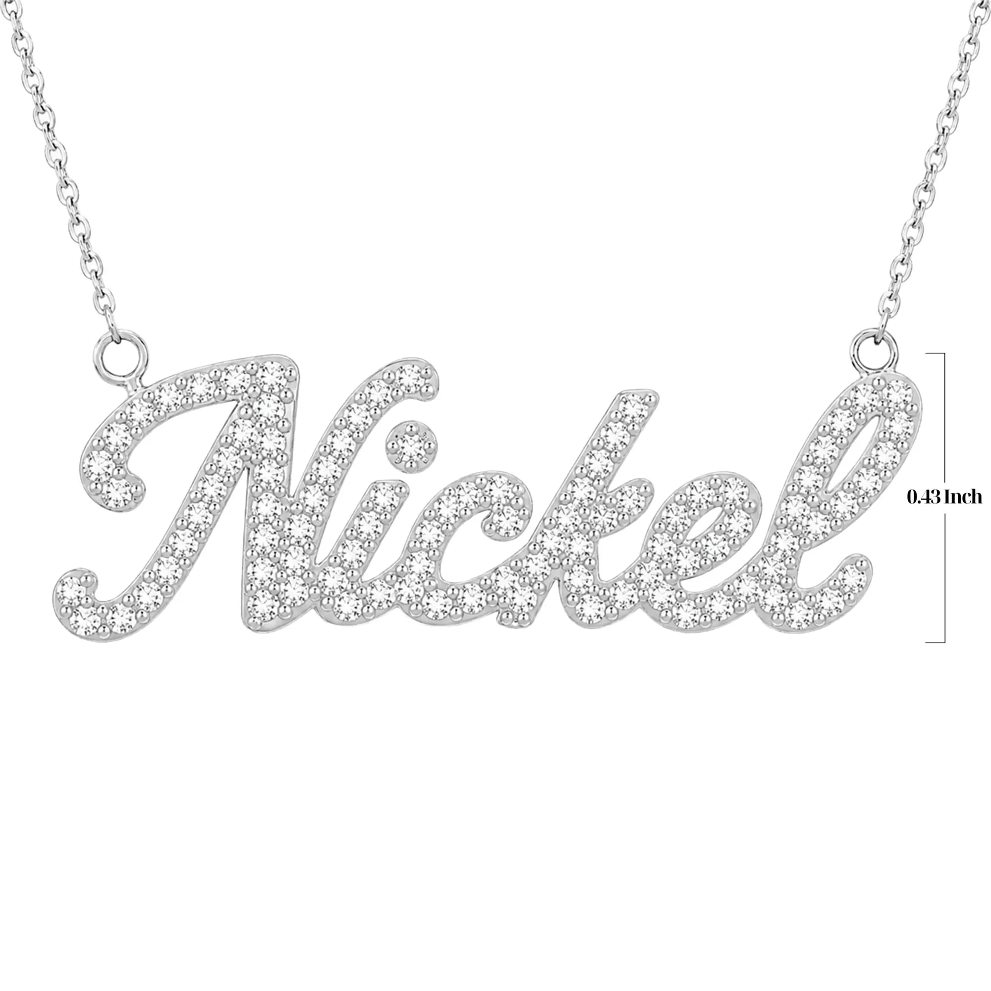 Nickel Pavé Necklace