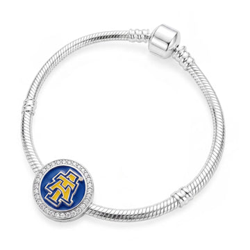 North Carolina A&T State University Sterling Silver Charm (Fits Pandora)