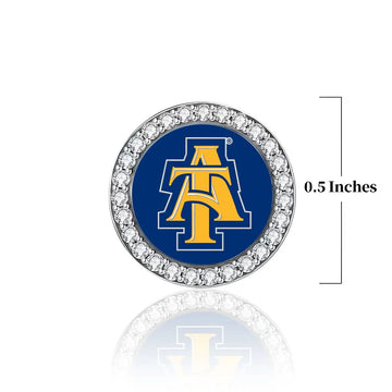 North Carolina A&T State University Sterling Silver Charm (Fits Pandora)