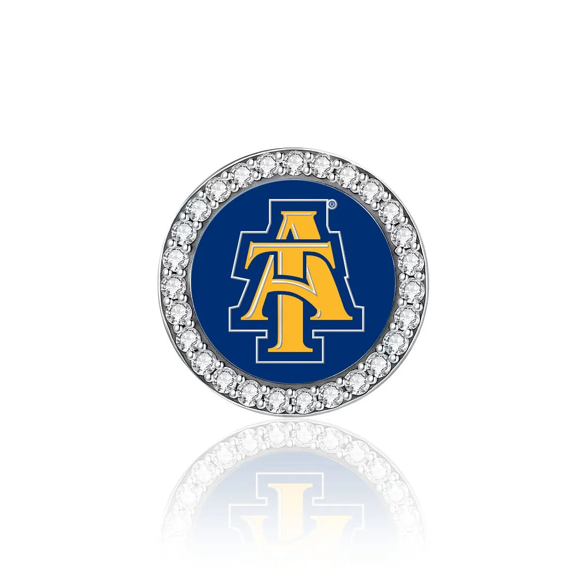North Carolina A&T State University Sterling Silver Charm (Fits Pandora)