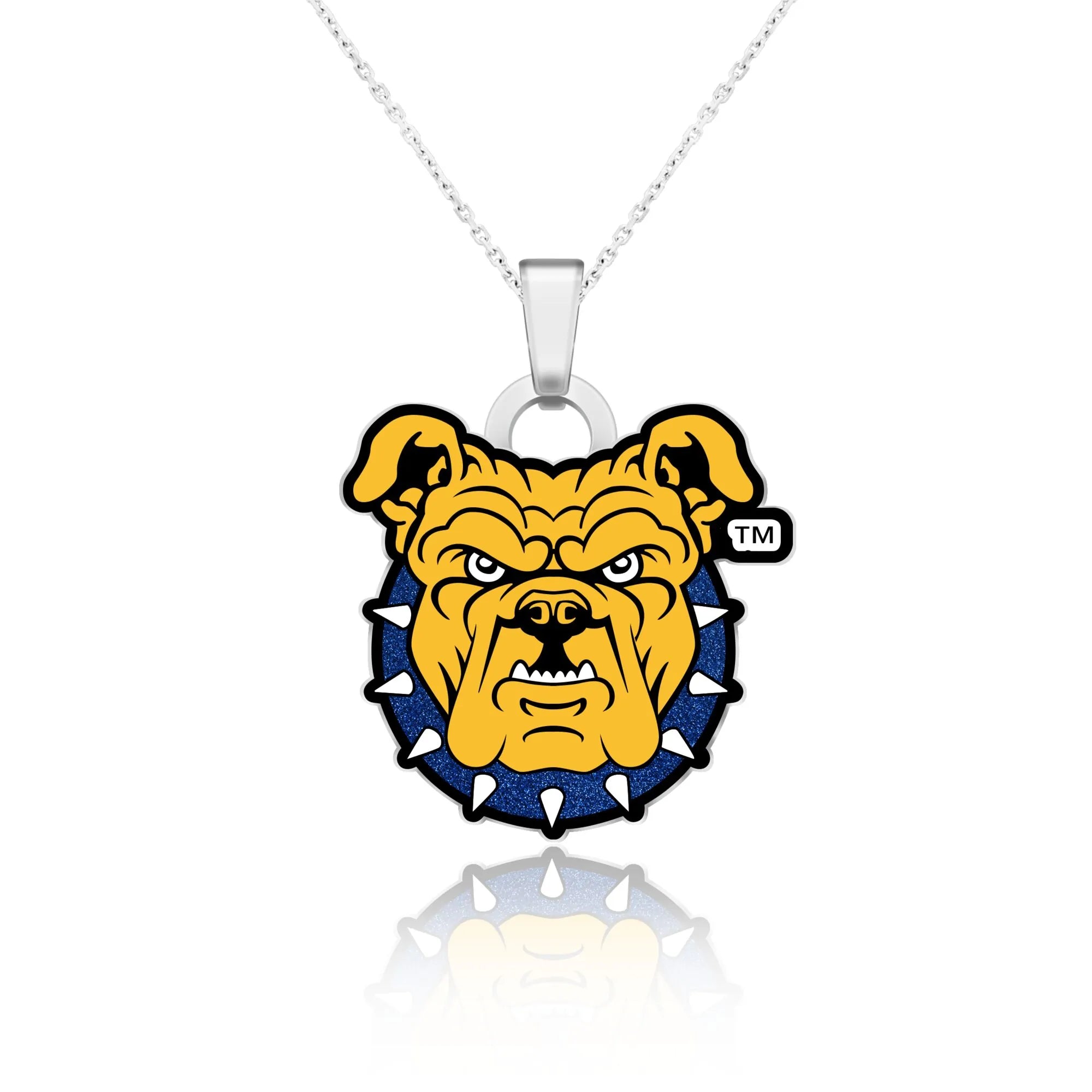 North Carolina A&T State University Aggie Dog Pendant with Chain