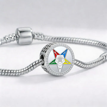 Order of the Eastern Star Sterling Silver Charm (Fits Pandora)