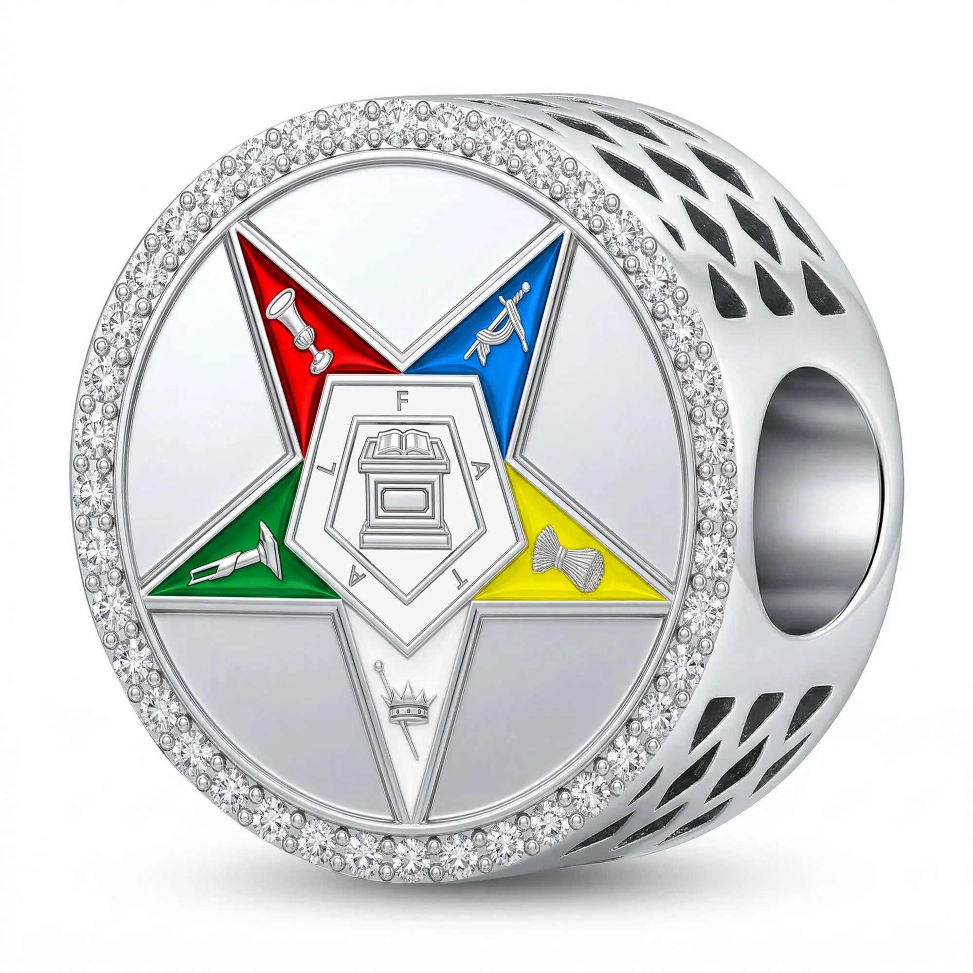 Order of the Eastern Star Sterling Silver Charm (Fits Pandora)