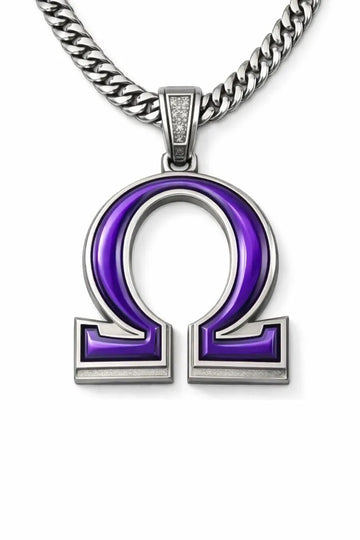 Omega Psi Phi Pendant with Chain