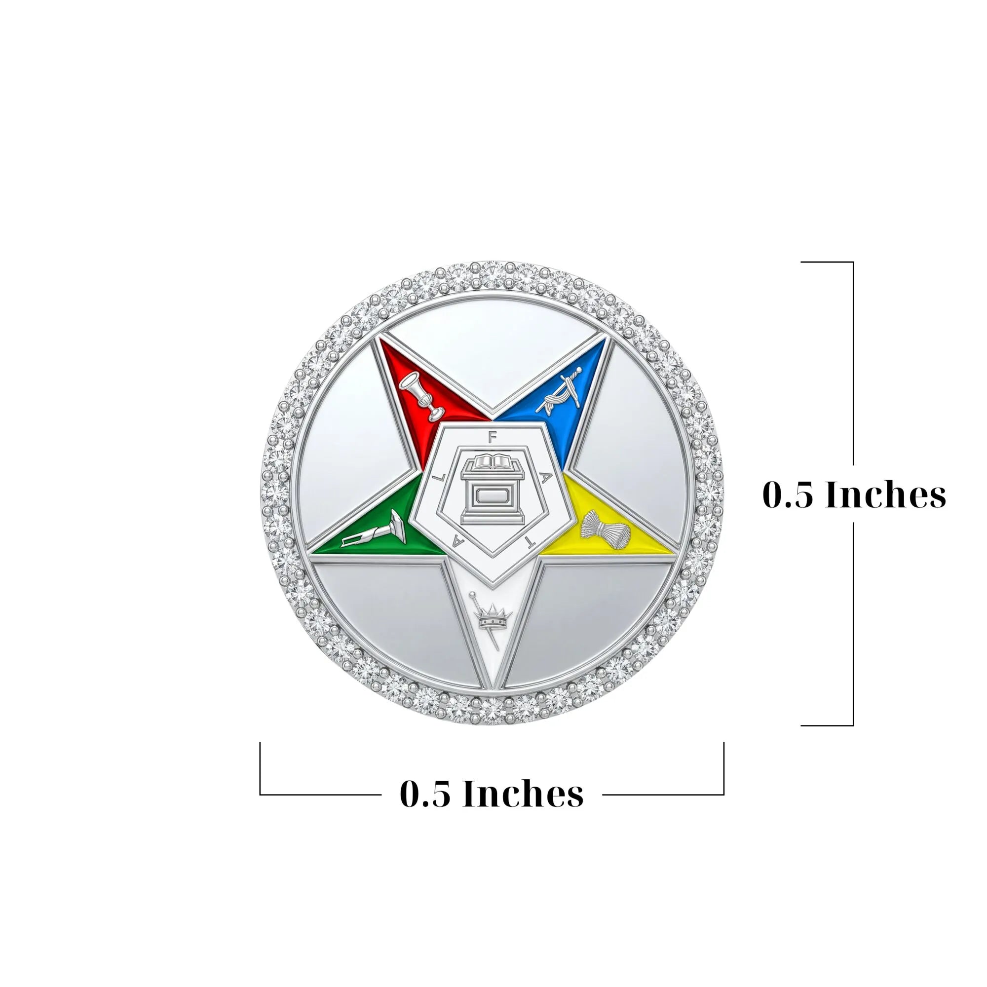 Order of the Eastern Star Sterling Silver Charm (Fits Pandora)