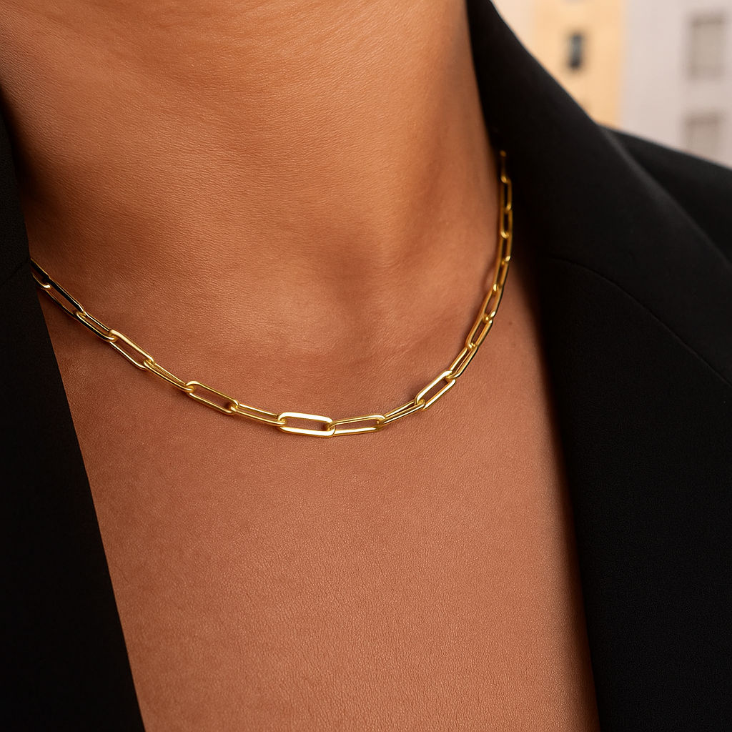 Paperclip Chain Gold