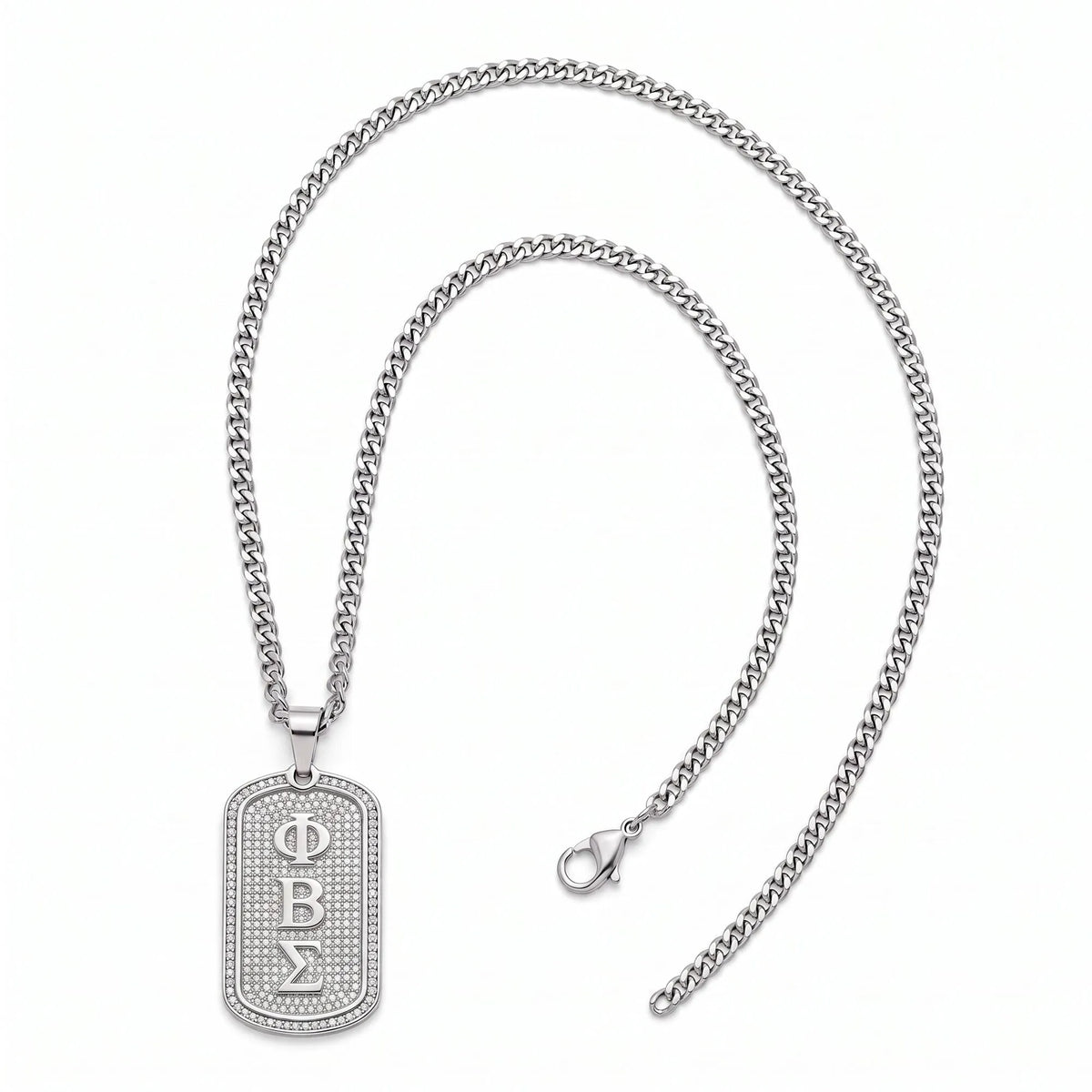Phi Beta Sigma Silver Dogtag