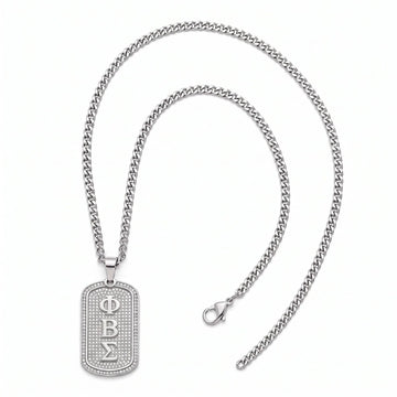 Phi Beta Sigma Silver Dogtag