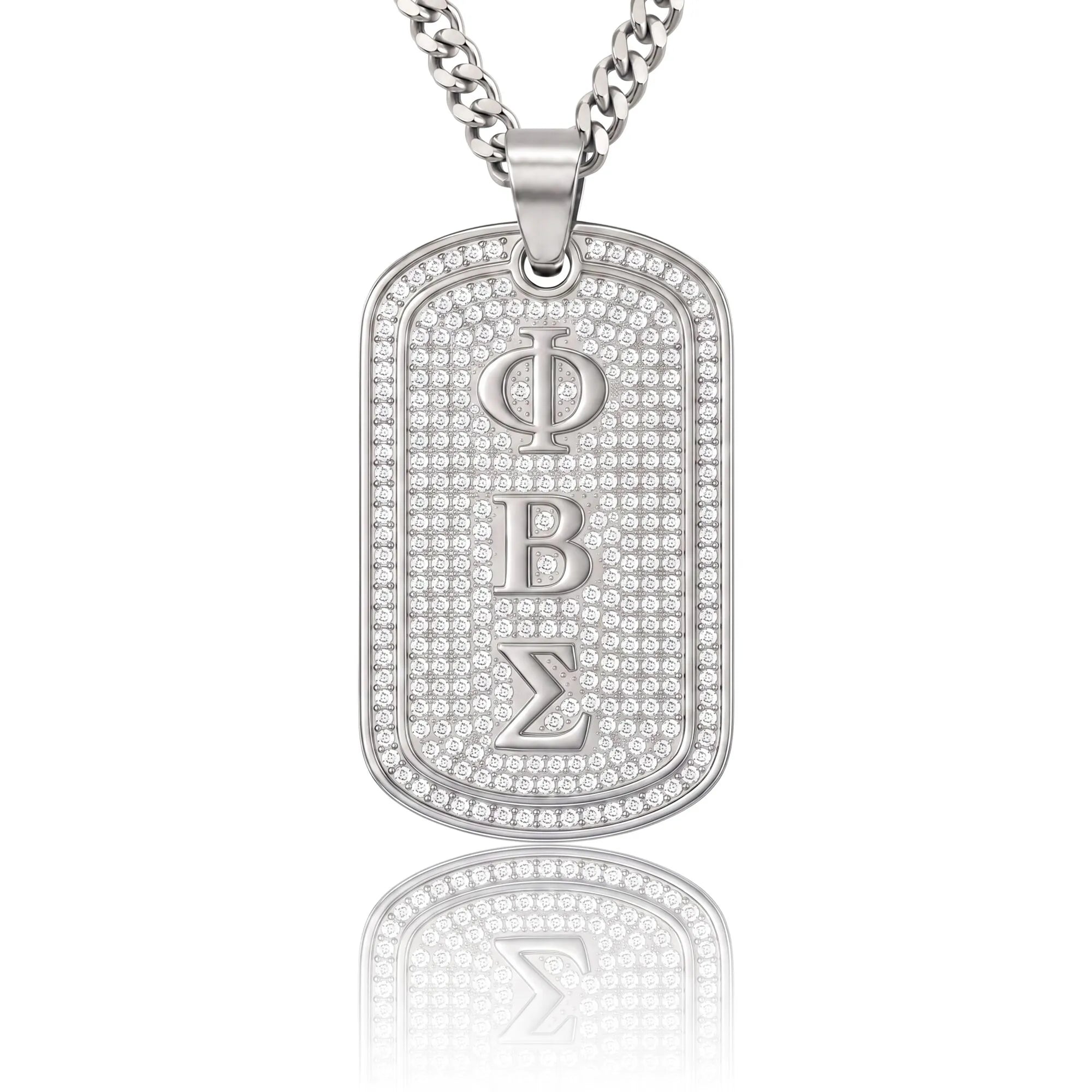 Phi Beta Sigma Silver Dogtag