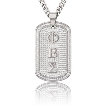Phi Beta Sigma Silver Dogtag