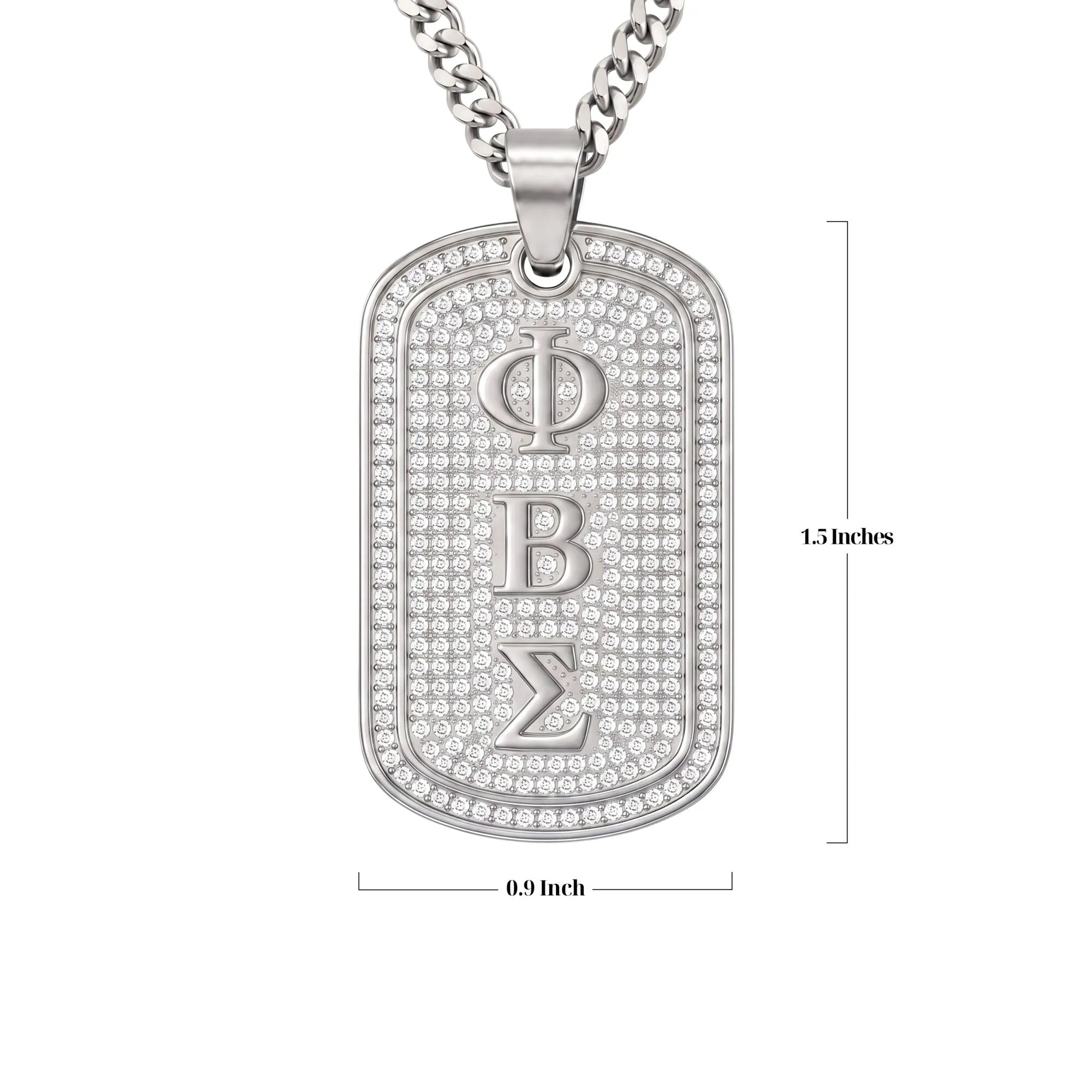 Phi Beta Sigma Silver Dogtag