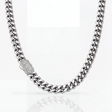 Phi Beta Sigma Pavé Cuban Chain Necklace