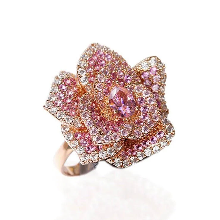 Pink Tea Rose Ring - Gratia Pearl