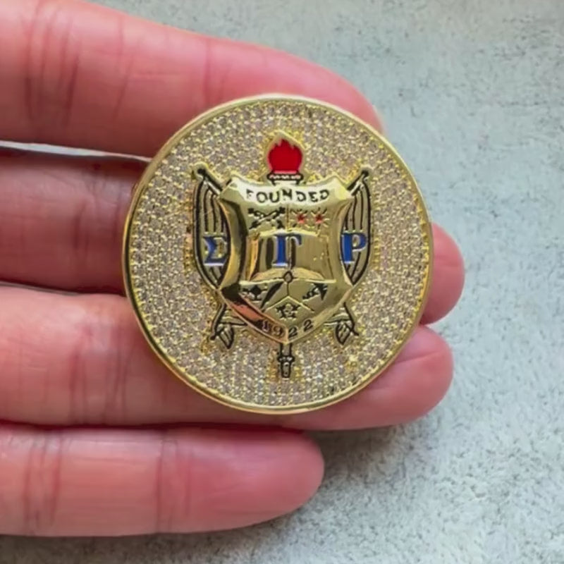 Sigma Gamma Rho Shield Brooch