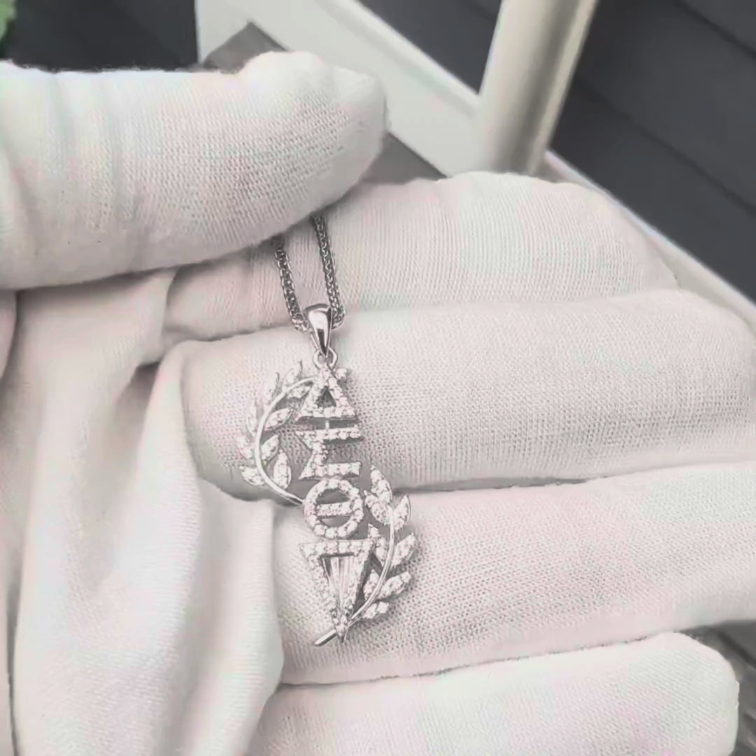 ΔΣΘ Torch of Wisdom Sterling Silver Pendant (Chain Sold Separately)- Delta Sigma Theta