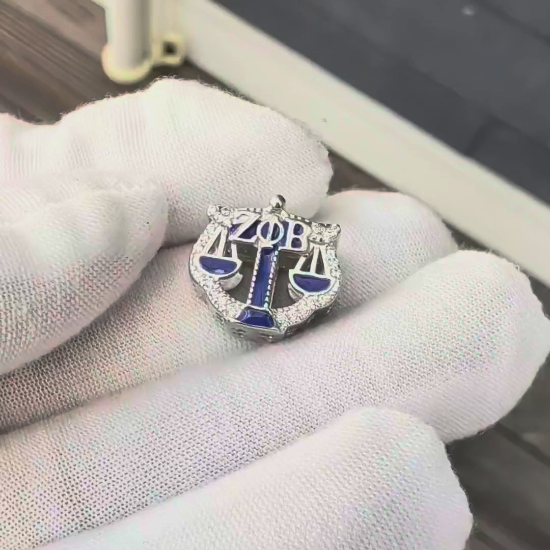 ZPHIB Justice Scale Sterling Silver Charm For Law Professionals (Fits Pandora)