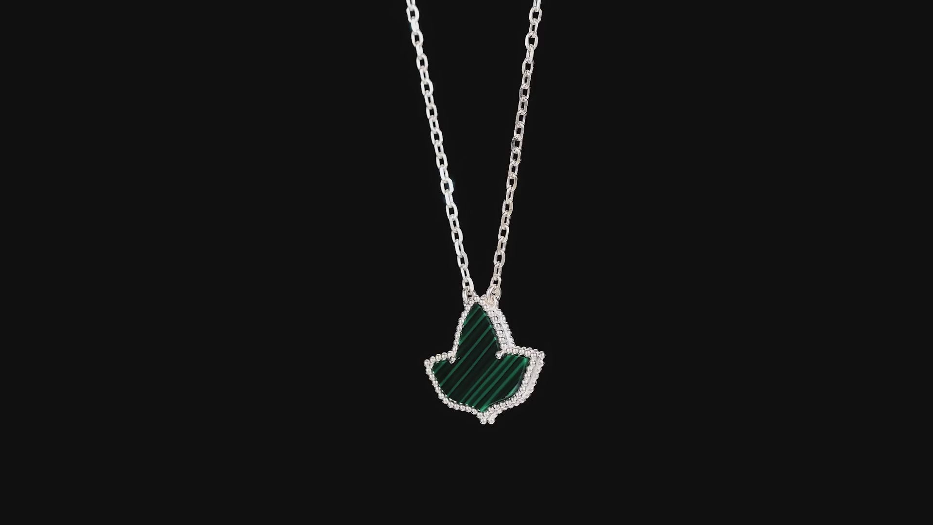 AKA Malachite Ivy Necklace Sterling Silver compressed video 1