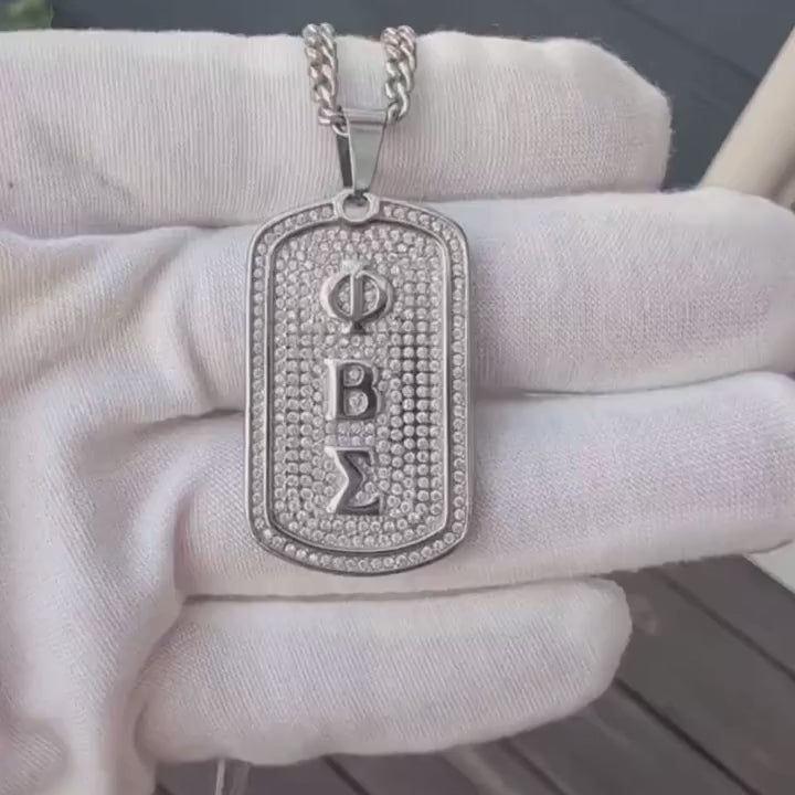 Phi Beta Sigma Silver Dogtag