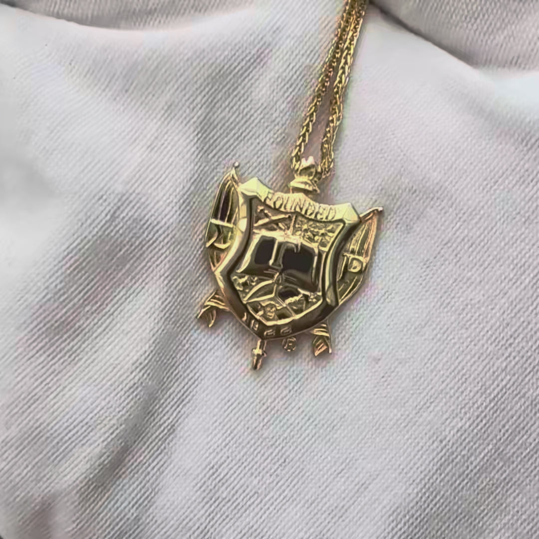 SGRho Shield Gold Vermeil Pendant (Chain Sold Separately)