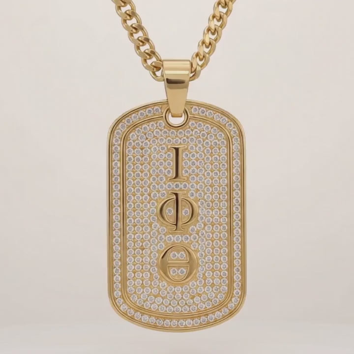 Iota Phi Theta Gold Dogtag