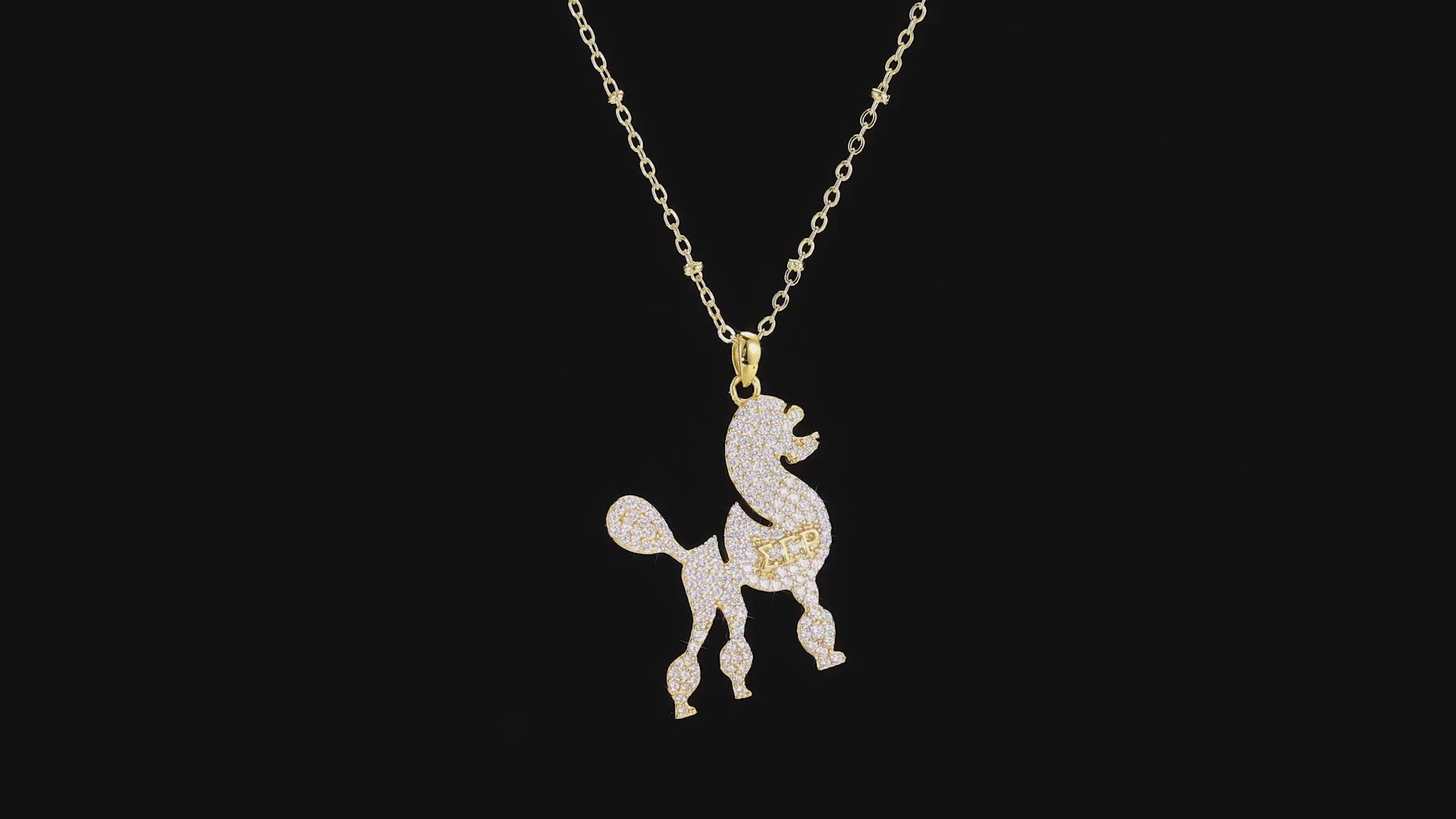 SGRho Poodle Gold Pendant (Chain Sold Separately) compressed video 1