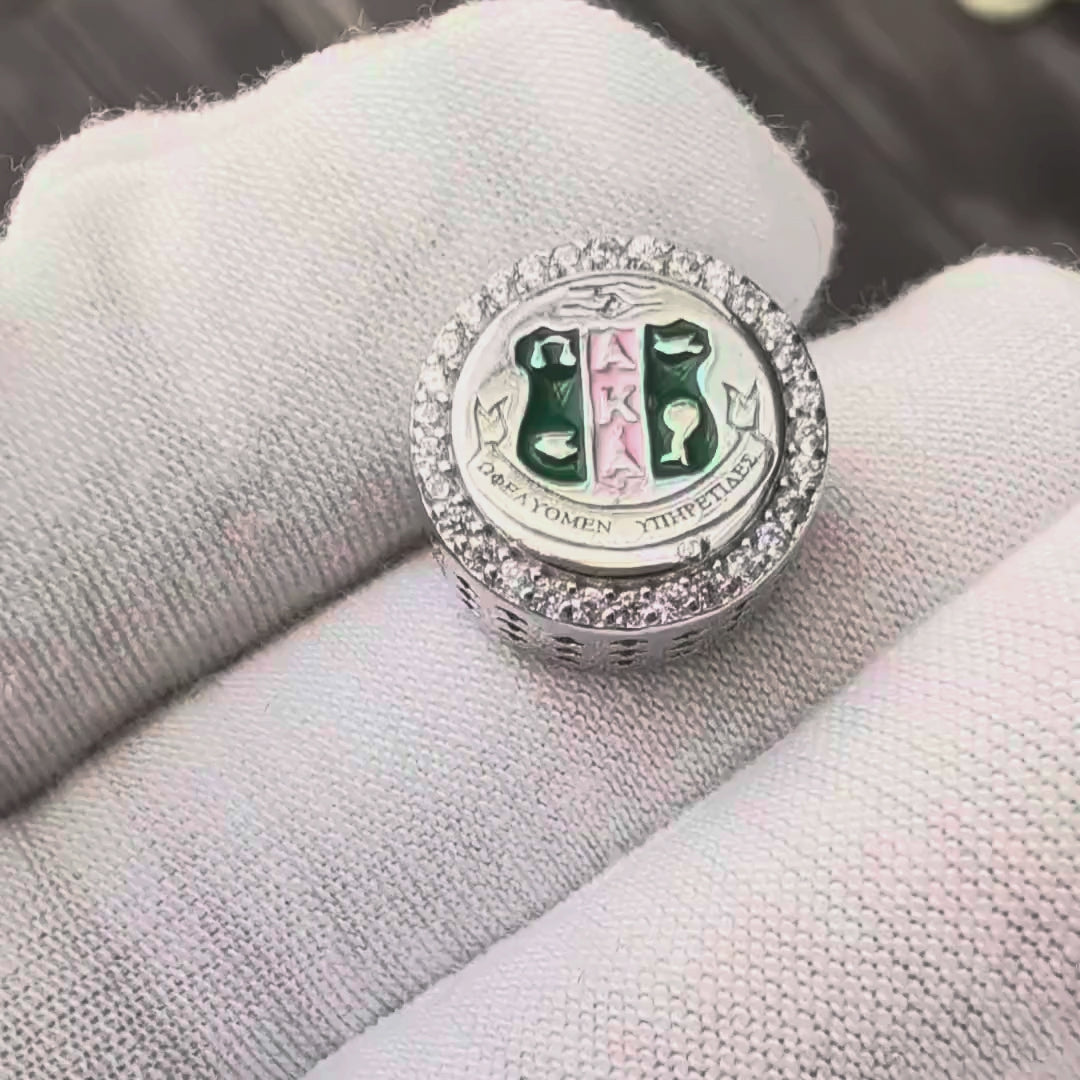 AKA Shield Sterling Silver Charm (Fits Pandora)