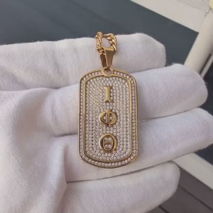 Iota Phi Theta Gold Dogtag