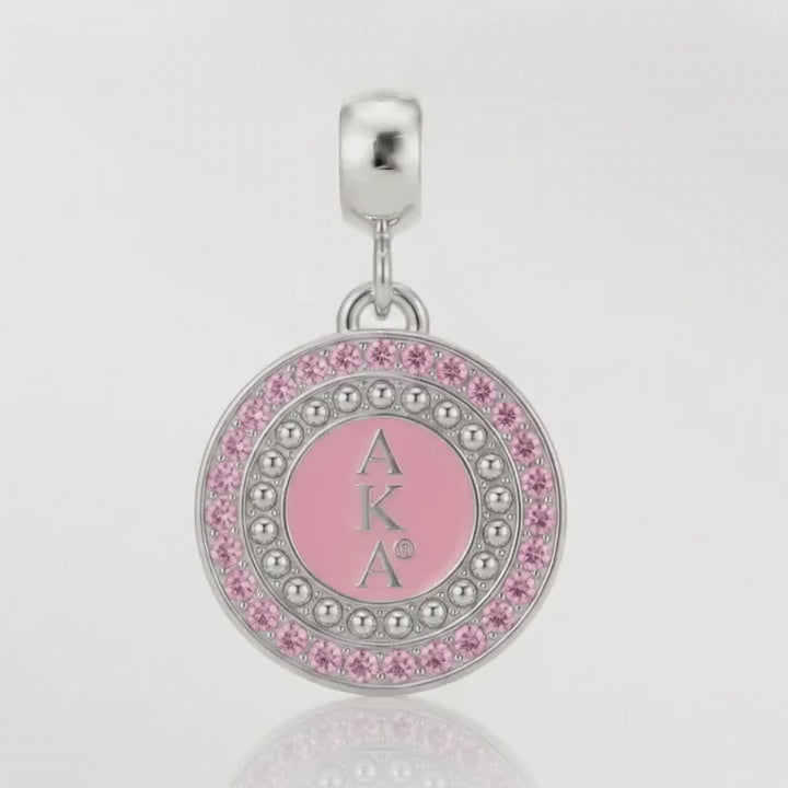 AKA Pink Round Charm