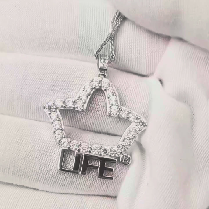 AKA Life Member Pendant Sterling Silver (Chain Sold Separately)