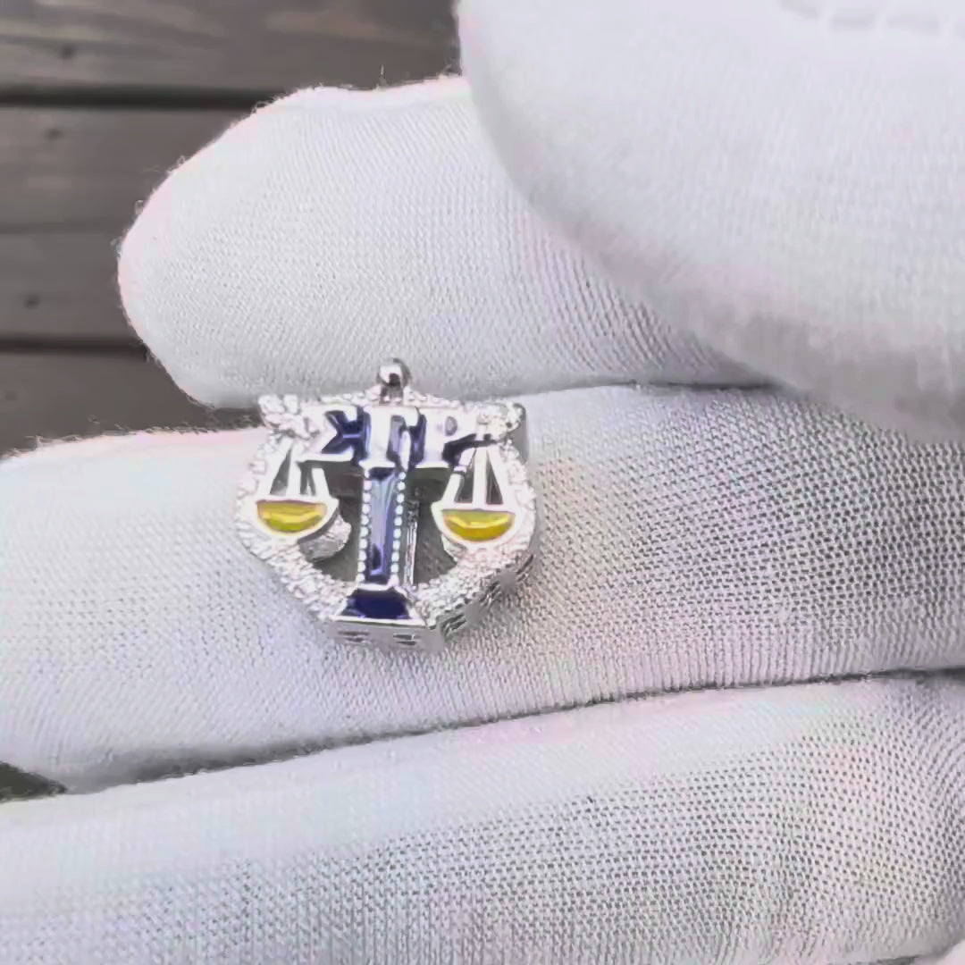 SGRHO Justice Scale Sterling Silver Charm For Law Professionals (Fits Pandora)