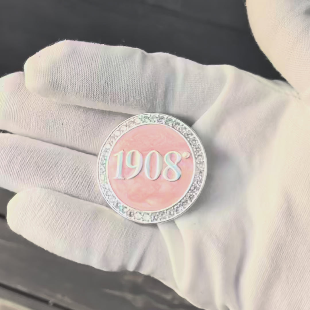 AKA 1908 Pink Brooch