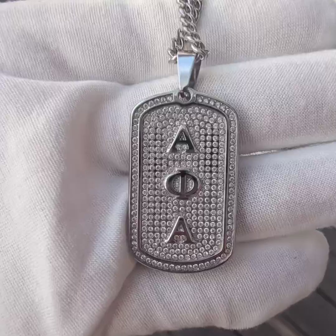 Alpha Phi Alpha Silver Dogtag