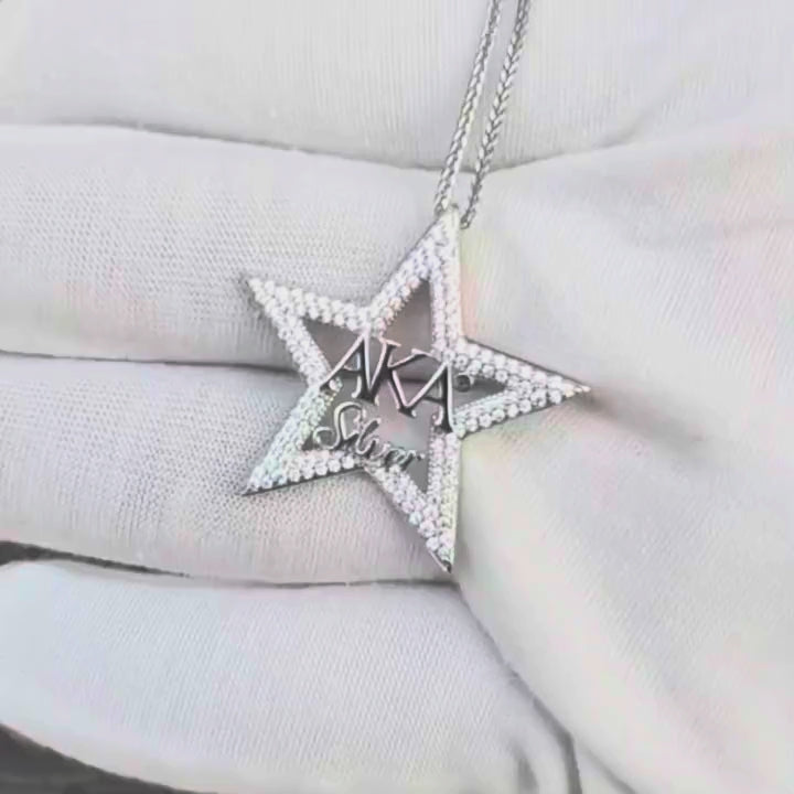 AKA Silver Star Statement Pendant (Chain Sold Separately)
