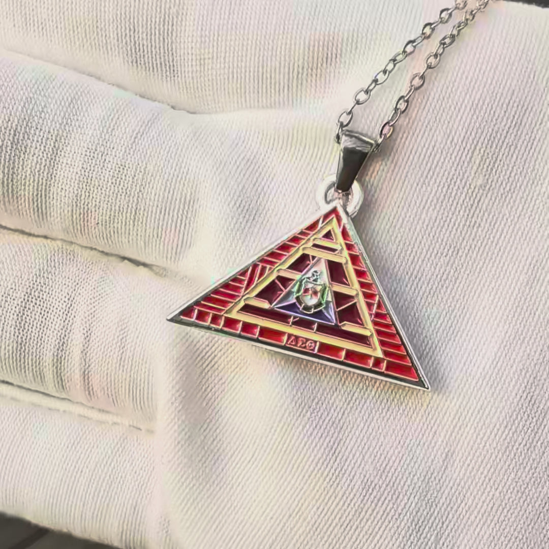 ΔΣΘ Stained Glass Necklace - Delta Sigma Theta