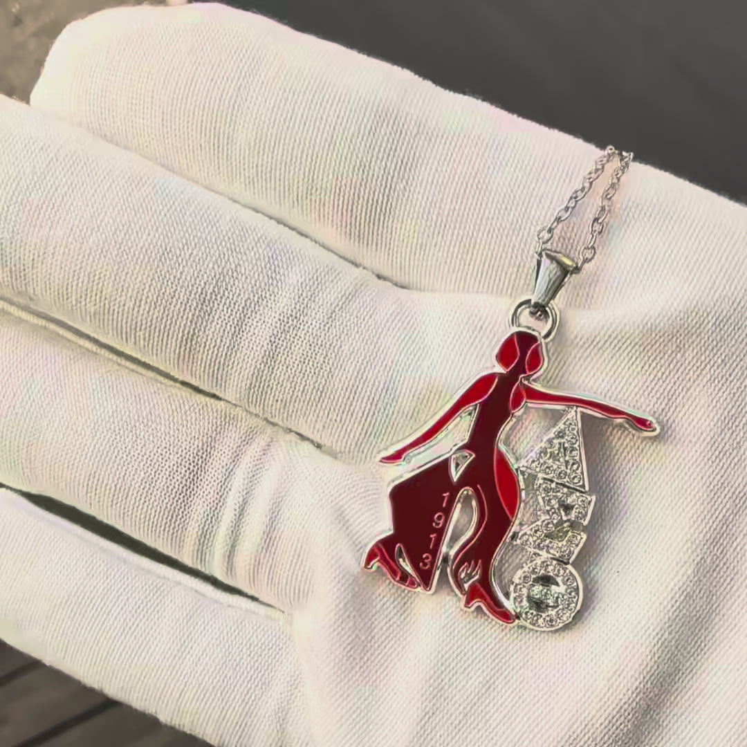 ΔΣΘ Fortitude Silver Necklace - Delta Sigma Theta