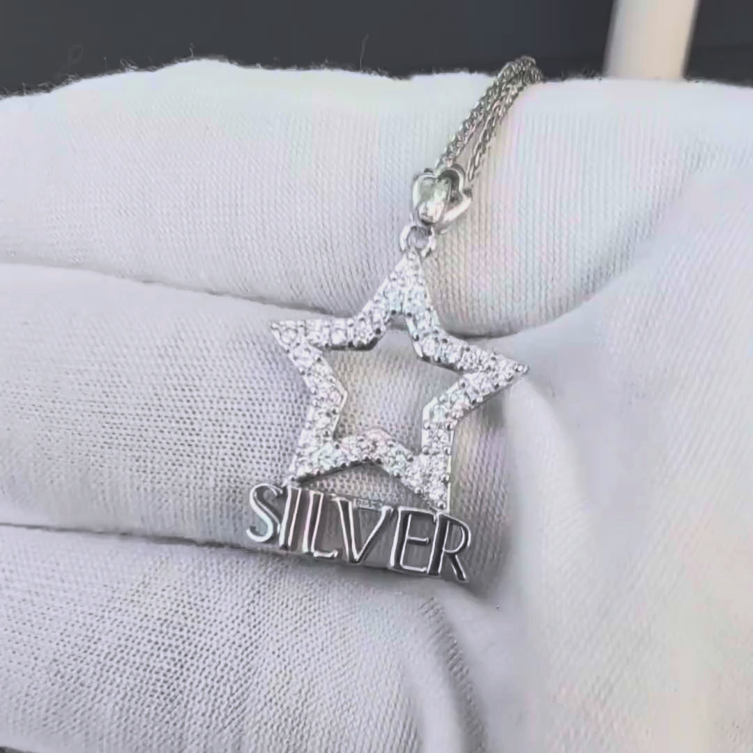 AKA Silver Star Sterling Silver Pendant (Chain Sold Separately)