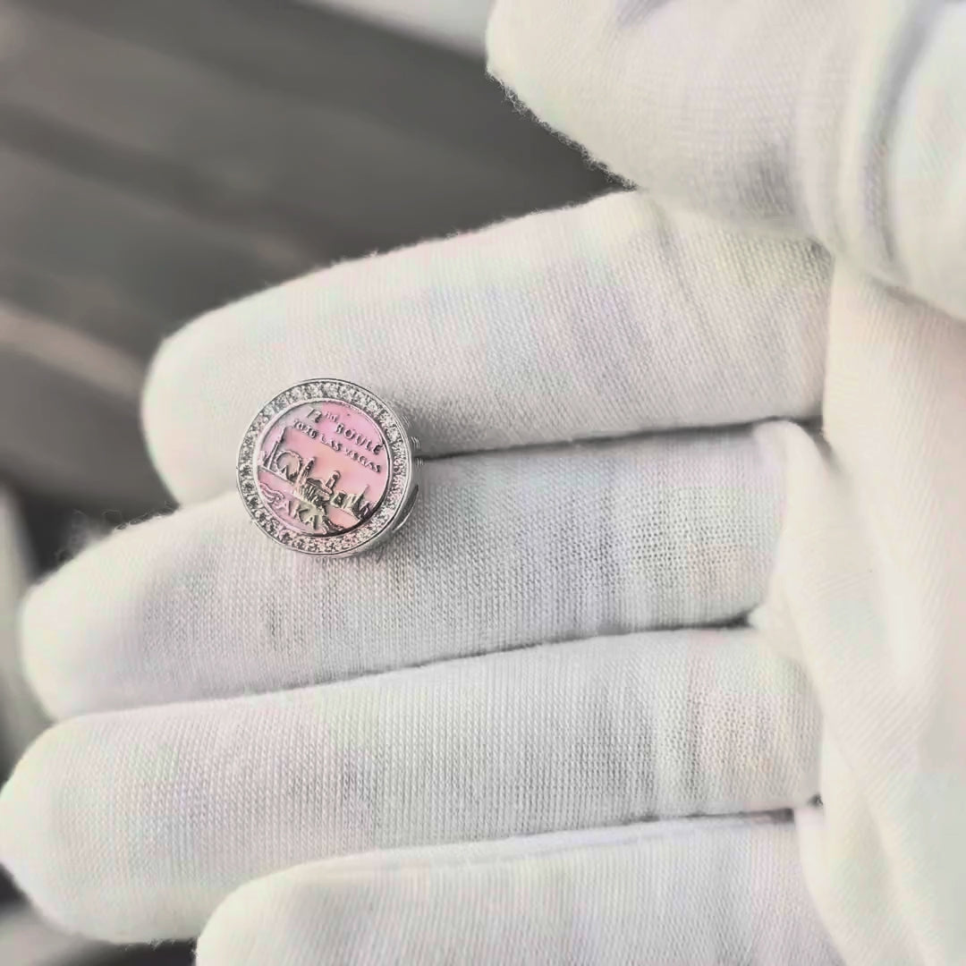 AKA 2026 Boule Las Vegas Skyline Sterling Silver charm (Fits Pandora)