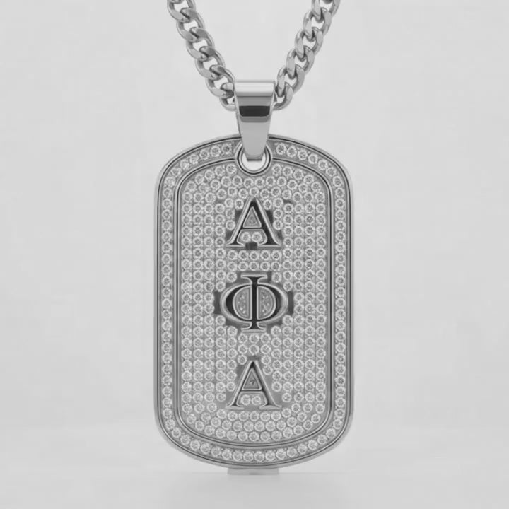 Alpha Phi Alpha Silver Dogtag