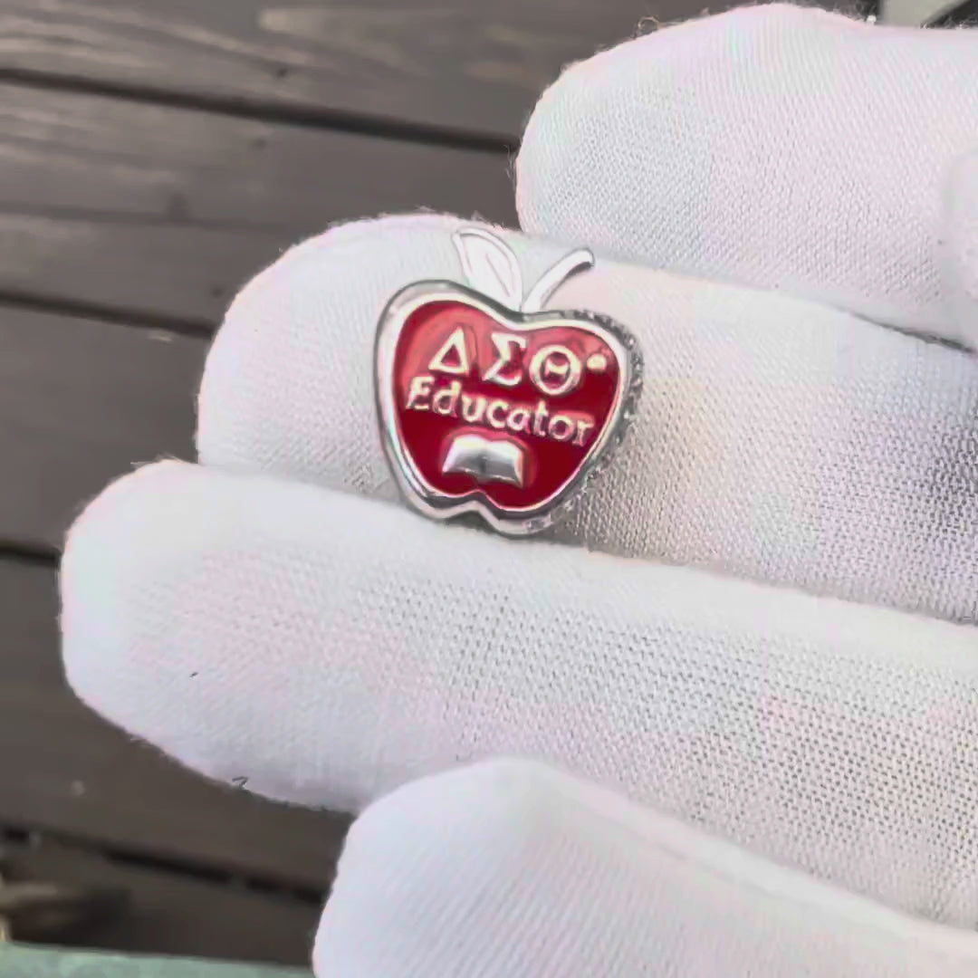 ΔΣΘ Educator Sterling Silver Charm (Fits Pandora) - Delta Sigma Theta