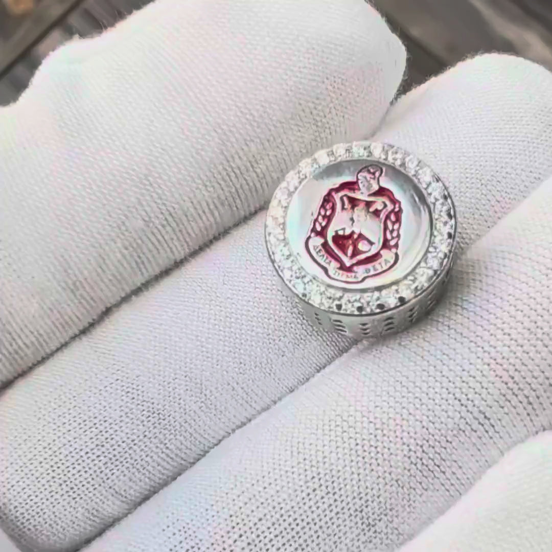 ΔΣΘ Crest Sterling Silver Charm (Fits Pandora) - Delta Sigma Theta