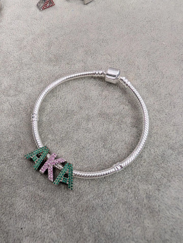 Green Pink Green AKA | Alpha Kappa Alpha Charm