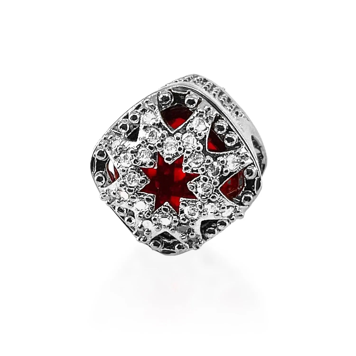 Red Diamond Charm - Gratia Pearl