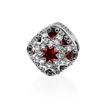 Red Diamond Charm - Gratia Pearl