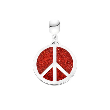 Red Peace Sign - Gratia Pearl