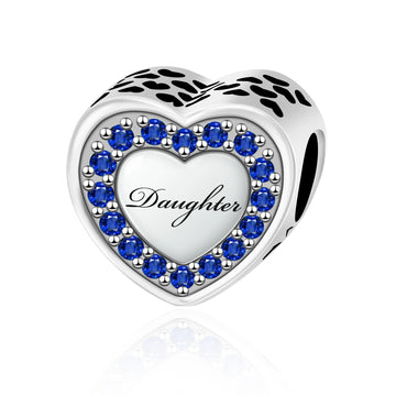 ZPHIB Daughter Sterling Silver Charm (Fits Pandora)