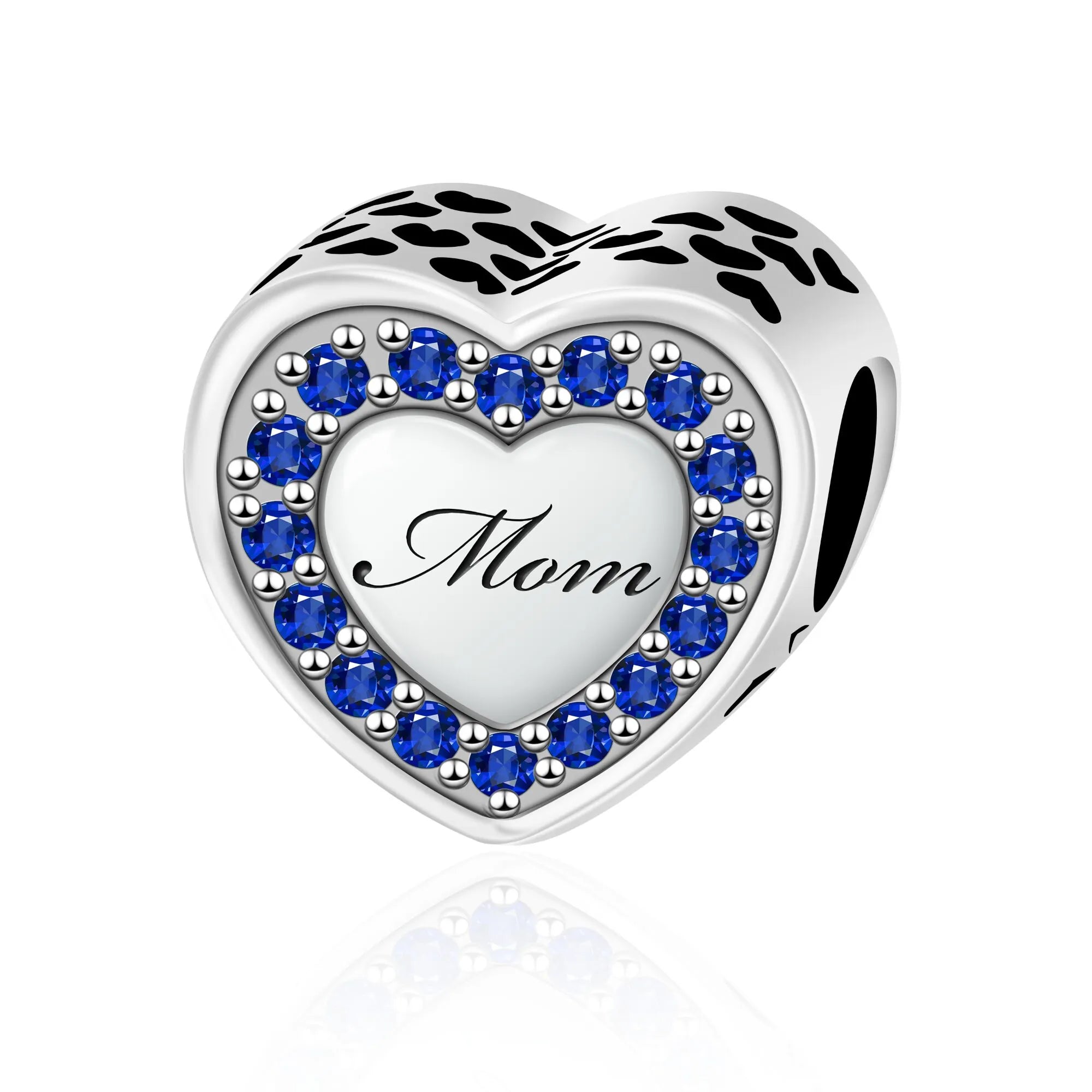 ZPHIB Mom Sterling Silver Charm (Fits Pandora)