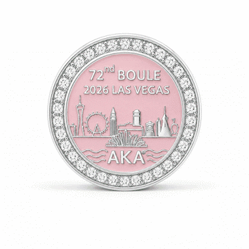 AKA 2026 Boule Las Vegas Skyline Sterling Silver charm (Fits Pandora)